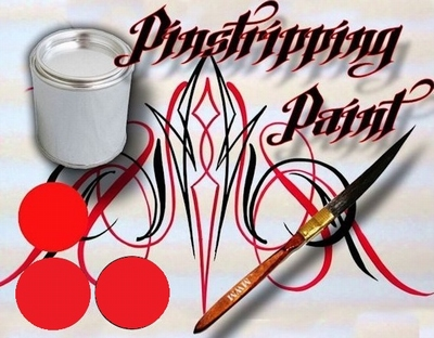 Pinstripe verf rood