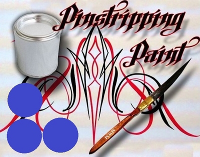 Pinstripe verf blauw