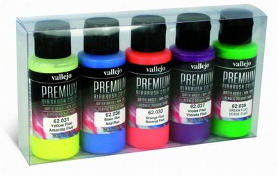 Vallejo premium rc fluorecerende set